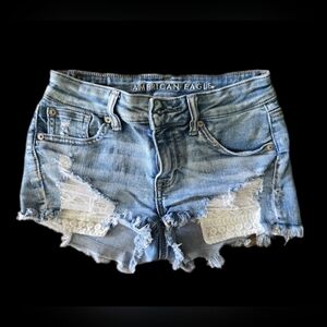 American Eagle Blue Denim Shorts